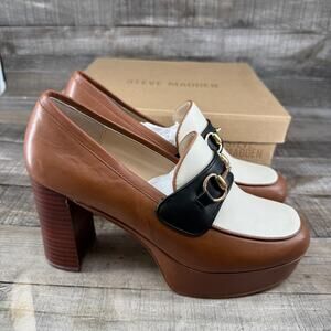 Steve Madden Brown and Black Heels